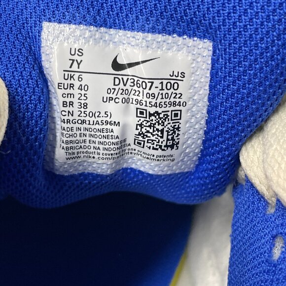 Nike Air Max 90 Leather Low GS Sportswear Shoes White DV3607-100 VNDS Sz 7 - Picture 7 of 7